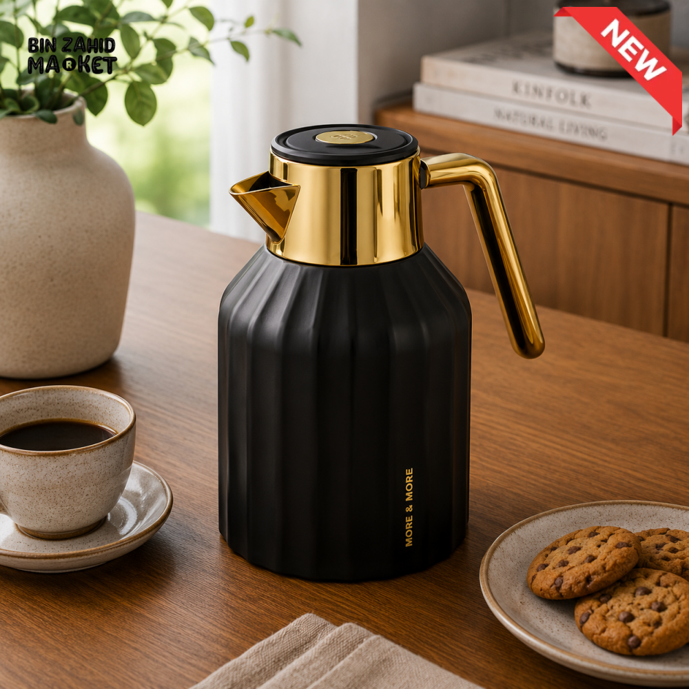 PRODUCT NAME: VACUUM INSULATED HOT & COLD THERMAL JUG 1.0 LITER 1-PIECE - BLACK