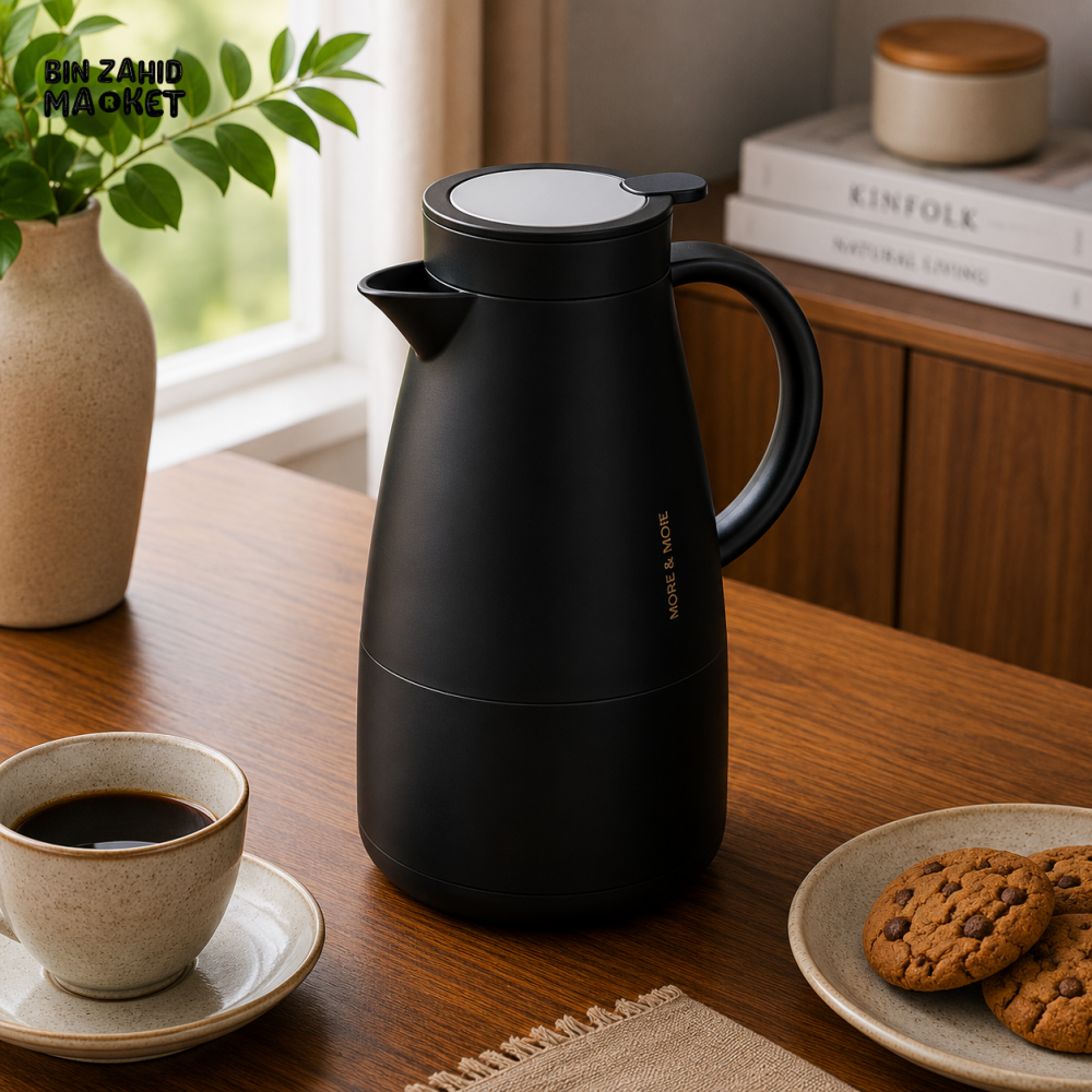 VACUUM INSULATED HOT & COLD THERMAL JUG 1.5 LITER 1-PIECE - BLACK