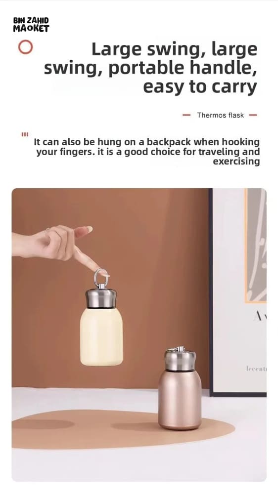 VACUUM INSULATED POCKET FLASK CUP 350ML– 304 STAINLESS STEEL