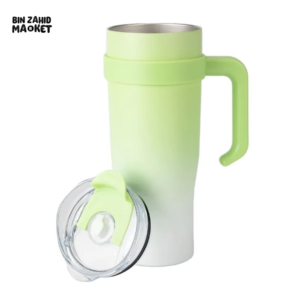 VACUUM INSULATED TRAVEL CUP 304 STAINLESS STEEL SPORTS MUG PORTABLE CAR CUP FOR HOT & COLD BEVERAGES