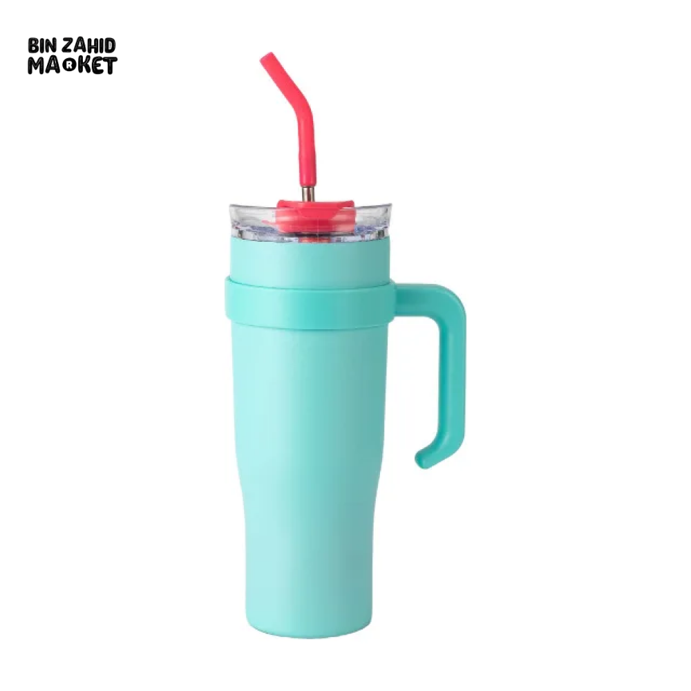 VACUUM INSULATED TRAVEL CUP 304 STAINLESS STEEL SPORTS MUG PORTABLE CAR CUP FOR HOT & COLD BEVERAGES