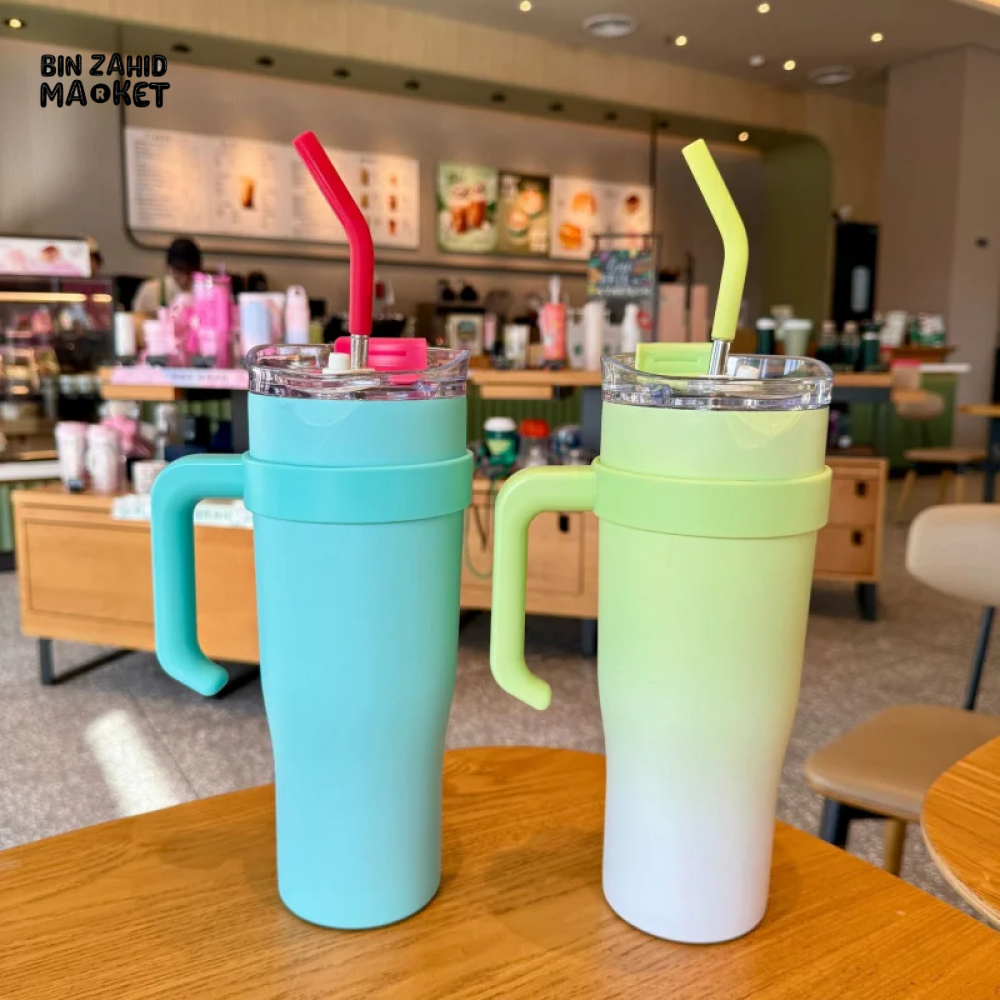 VACUUM INSULATED TRAVEL CUP 304 STAINLESS STEEL SPORTS MUG PORTABLE CAR CUP FOR HOT & COLD BEVERAGES