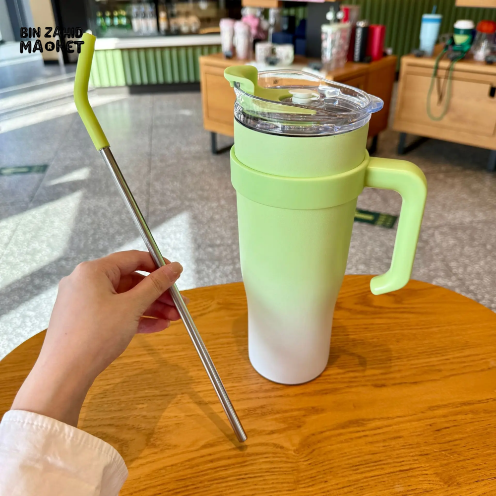 VACUUM INSULATED TRAVEL CUP 304 STAINLESS STEEL SPORTS MUG PORTABLE CAR CUP FOR HOT & COLD BEVERAGES