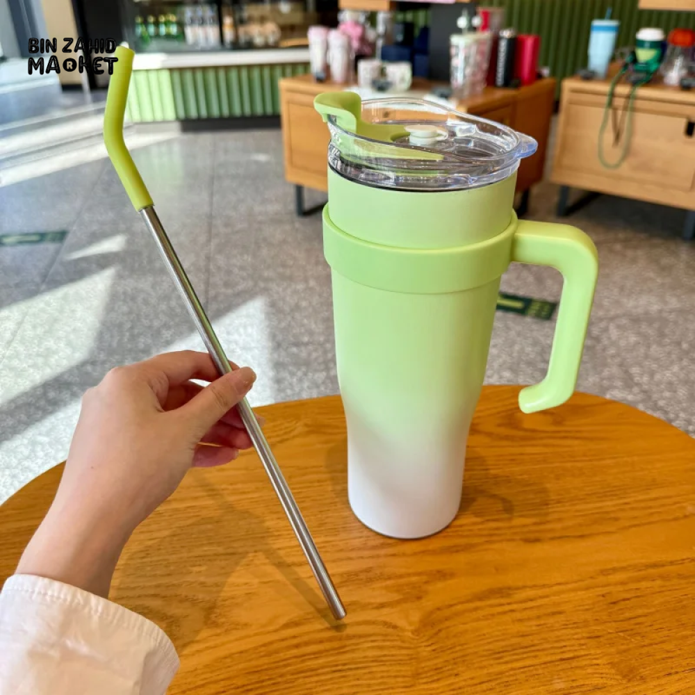 VACUUM INSULATED TRAVEL CUP 304 STAINLESS STEEL SPORTS MUG PORTABLE CAR CUP FOR HOT & COLD BEVERAGES