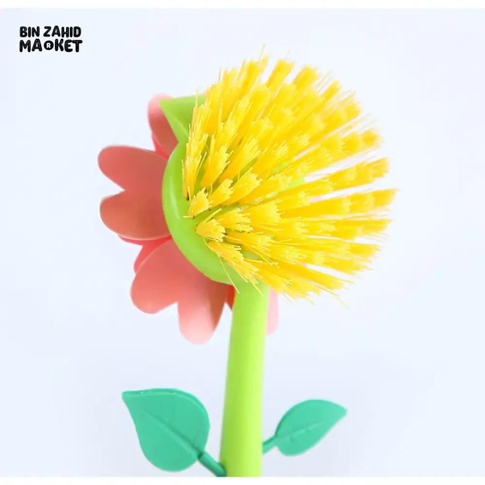 VASE SHAPE POT WASHING BRUSH – KITCHEN DISH SINK STOVE LONG HANDLE CLEANING TOOL