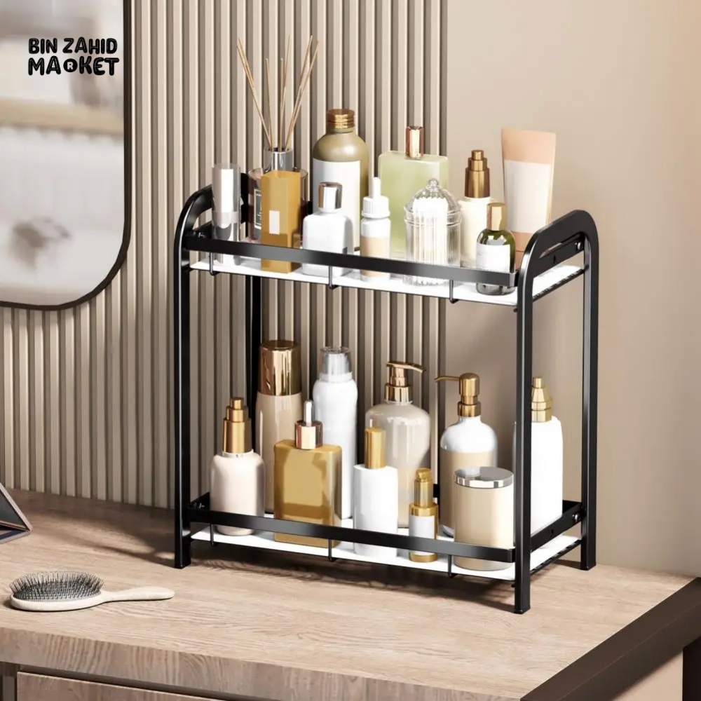 VERSATILE STORAGE SHELF STURDY BATHROOM ORGANIZER EASY INSTALLATION