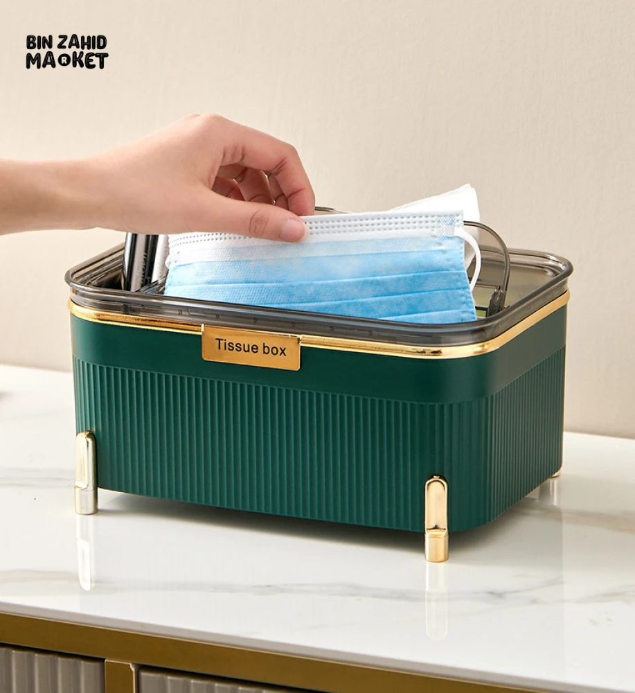 VERTICAL CARTON STORAGE BOX – LUXURY MULTIFUNCTIONAL TISSUE BOX FOR HOME & BATHROOM