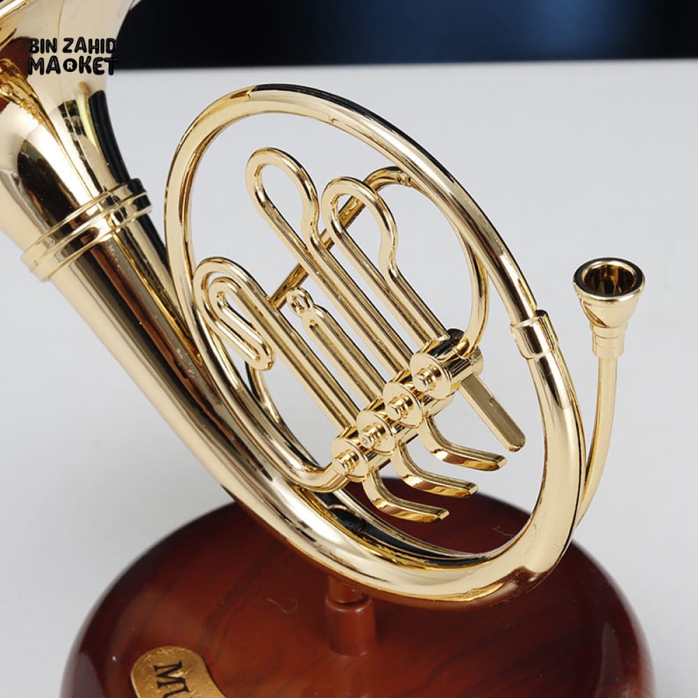 VINTAGE BAND MUSICAL INSTRUMENT SCULPTURE – VIOLIN SAXOPHONE DECOR ORNAMENT