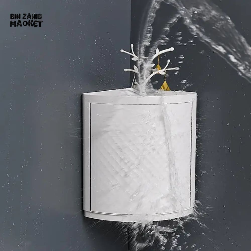 WALL MOUNTED CORNER ROTATING SHELF
