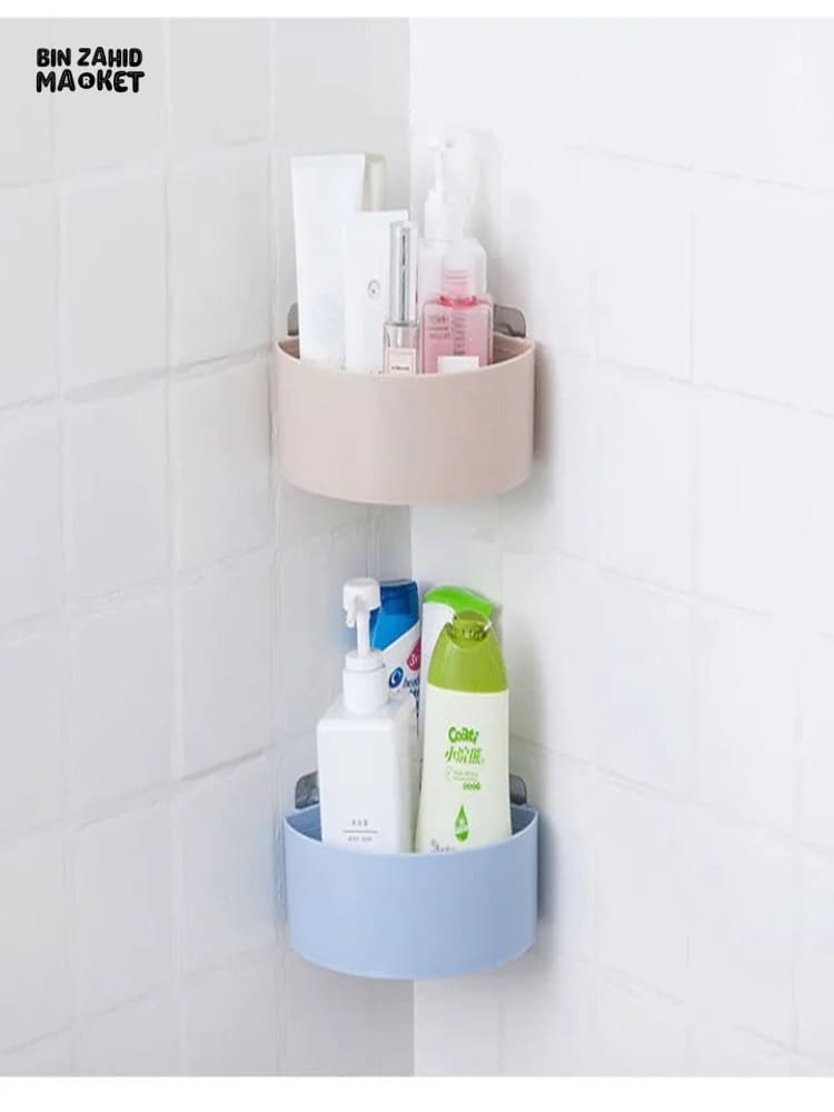 WALL MOUNTED CORNER SHELF