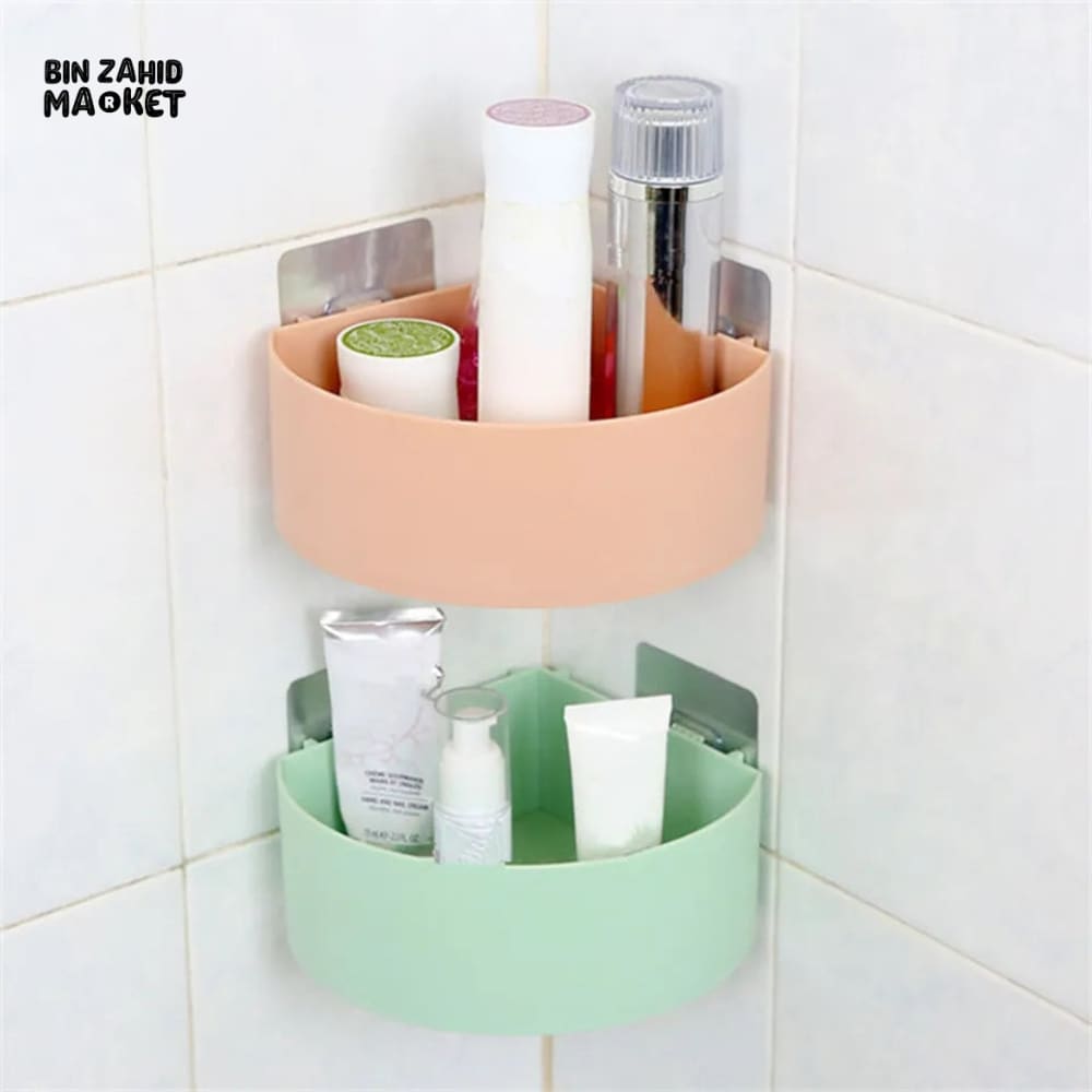 WALL MOUNTED CORNER SHELF