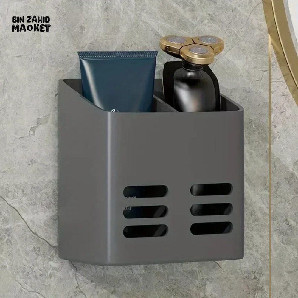 WALL-MOUNTED CUTLERY RACK – NO-DRILL SPACE-SAVING WITH DRAINING BASKET