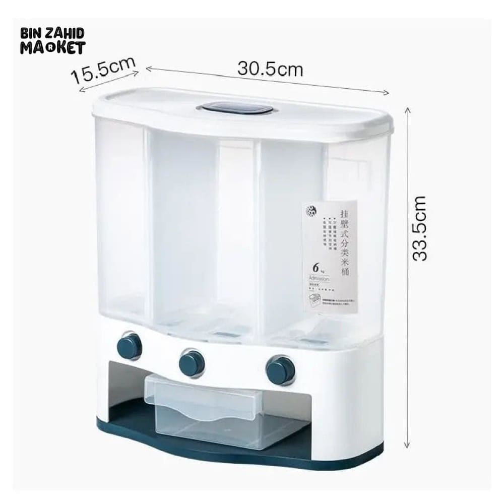 WALL MOUNTED GRAIN FOOD CONTAINER