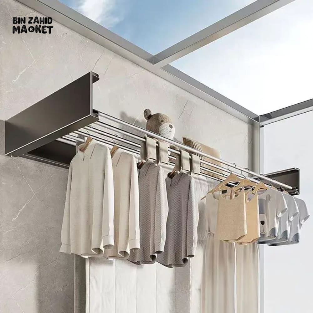 WALL MOUNTED RETRACTABLE LAUNDRY DRYING RACK