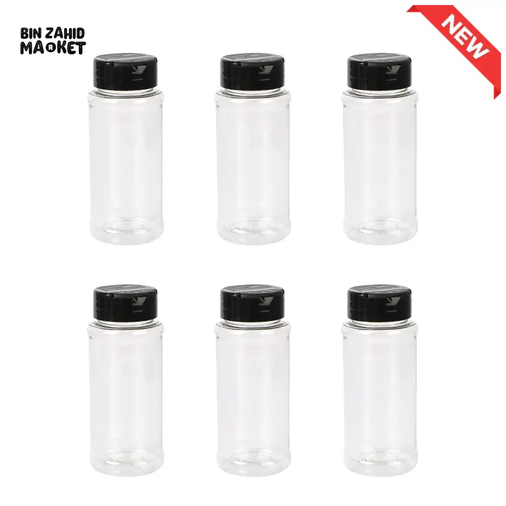 WALL MOUNTED SEASONING BOX – NO DRILL ADJUSTABLE SPICE RACK WITH FREE 6 JARS MULTIFUNCTIONAL CONDIMENT CONTAINER SET