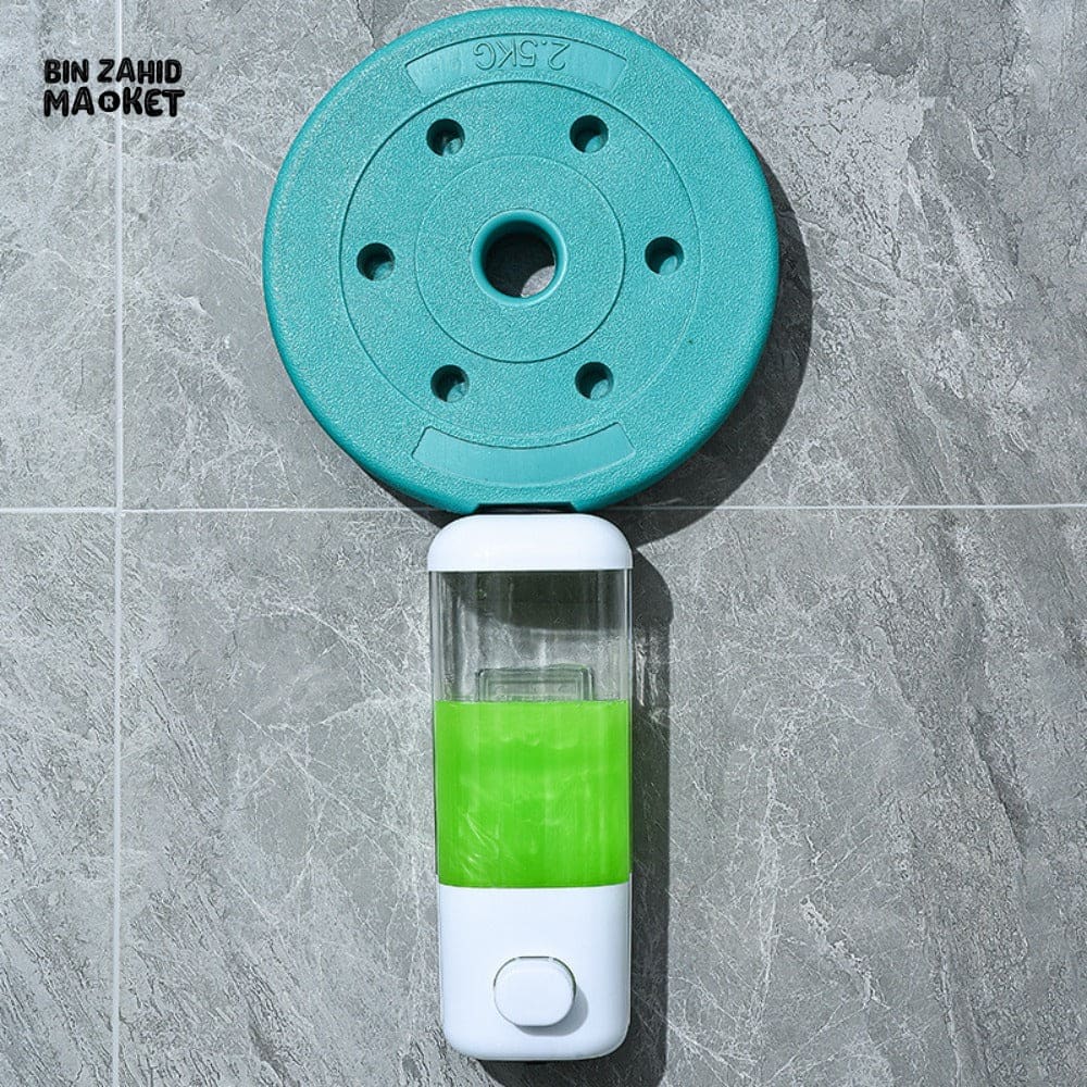 WALL MOUNTED SOAP DISPENSER – 500ML NON PERFORATED BATHROOM SHOWER SHAMPOO HOLDER HOTEL & HOME TOILET ACCESSORY