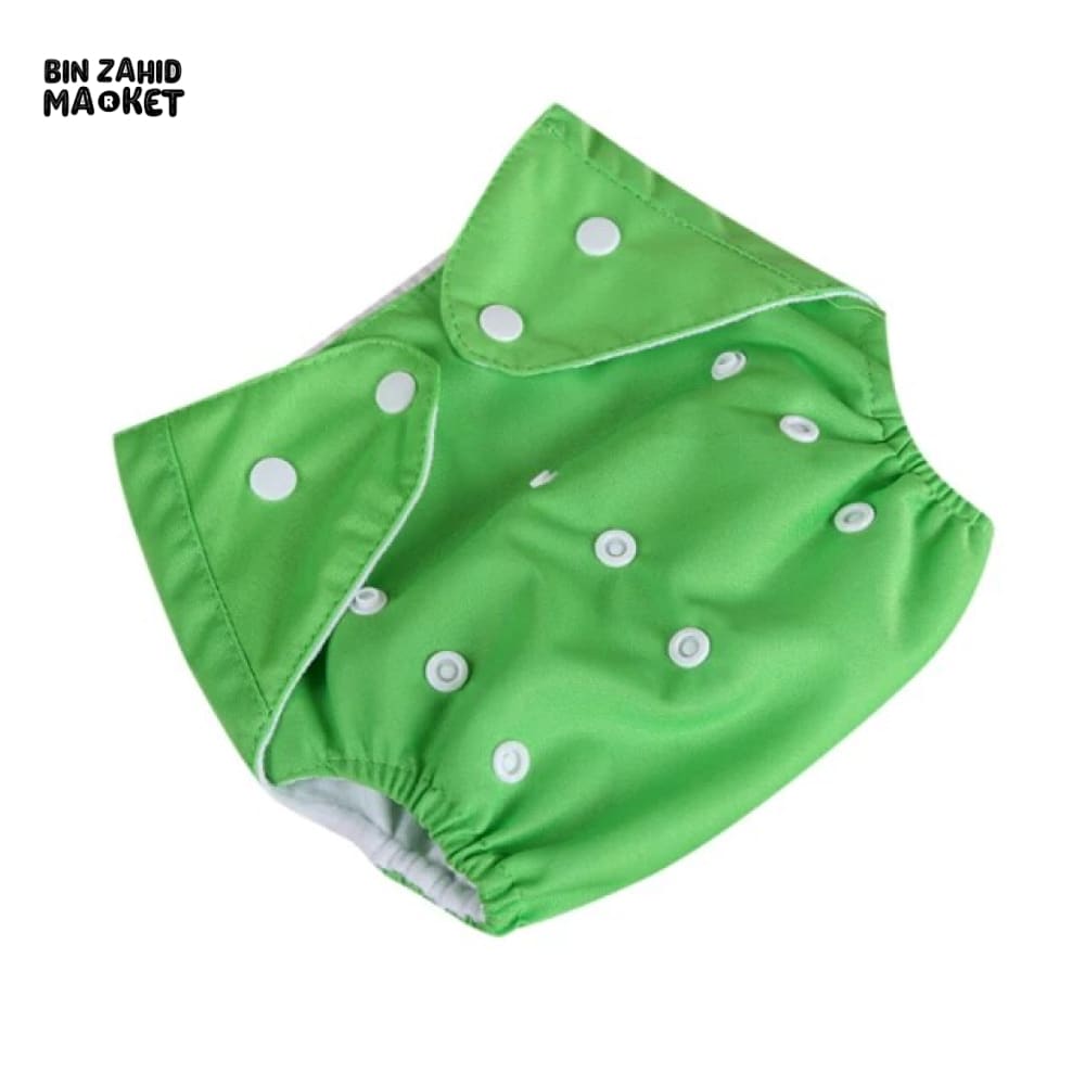 WASHABLE & ADJUSTABLE SIZE DIAPER PANTY Green