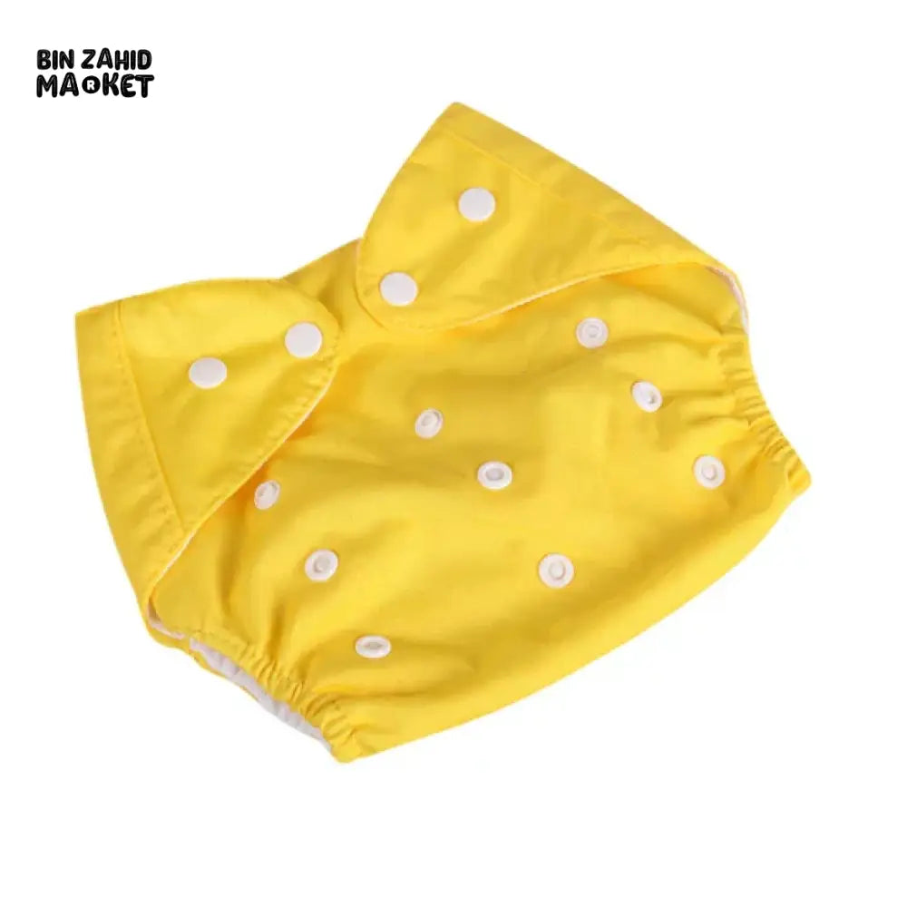 WASHABLE & ADJUSTABLE SIZE DIAPER PANTY Yellow