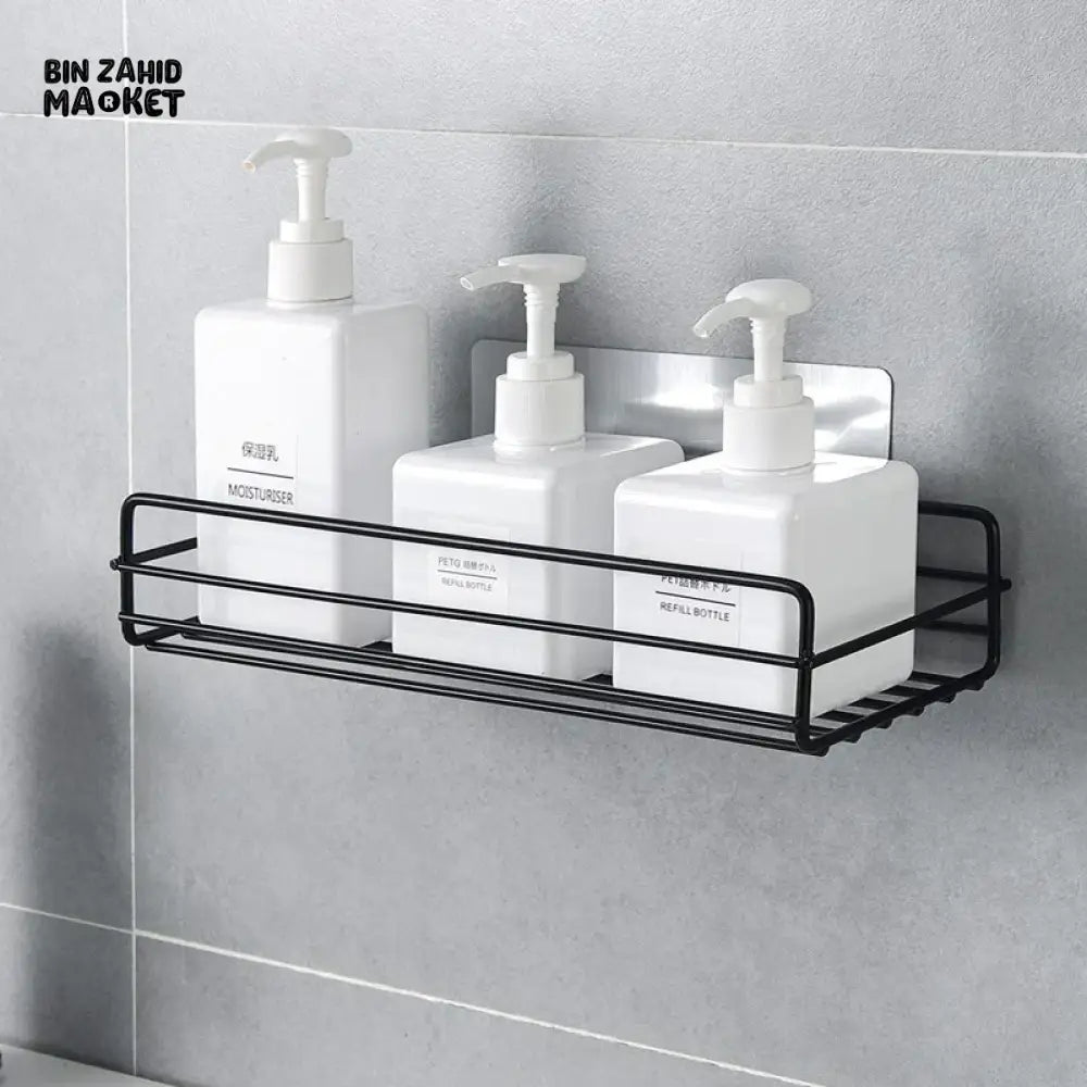 WASHROOM METAL STAND - RECTANGLE Black