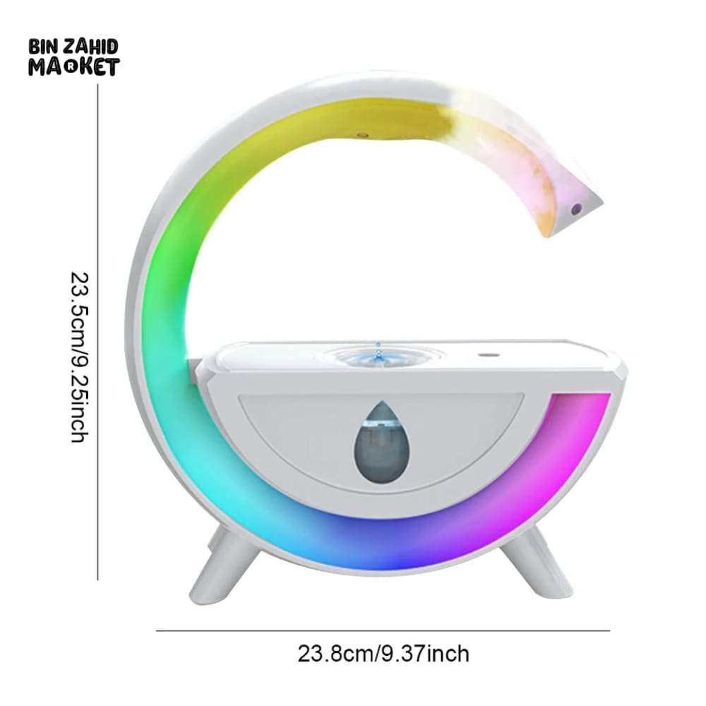 WATER DROPLET AIR HUMIDIFIER WITH LAMP