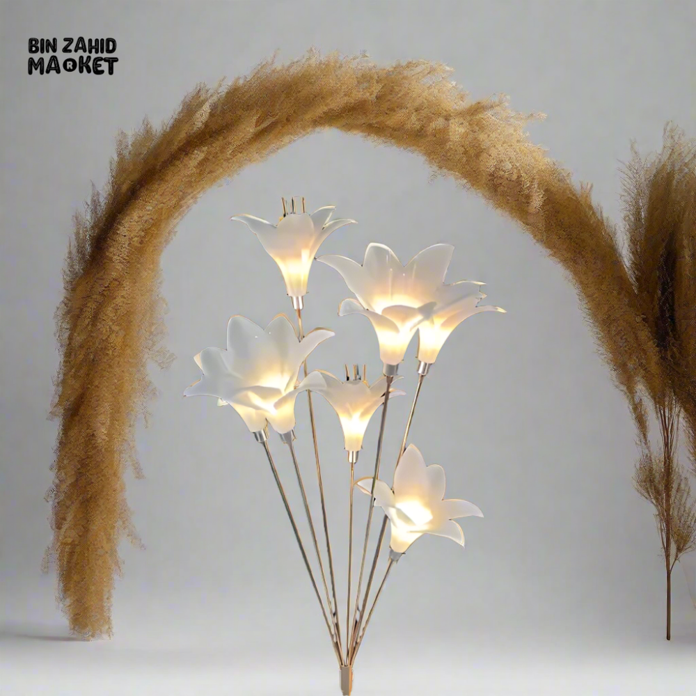 WEDDING STAGE & ROADWAY LIGHT DECOR - GOLDEN LILY FOREST