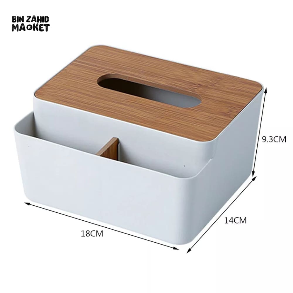 WOODEN TOP TISSUE BOX