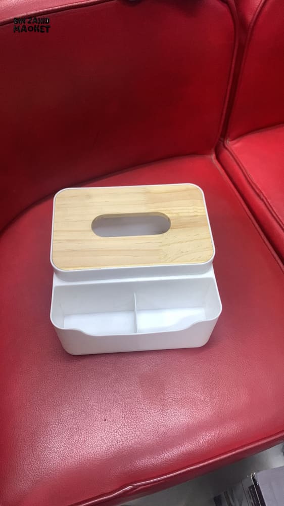 WOODEN TOP TISSUE BOX