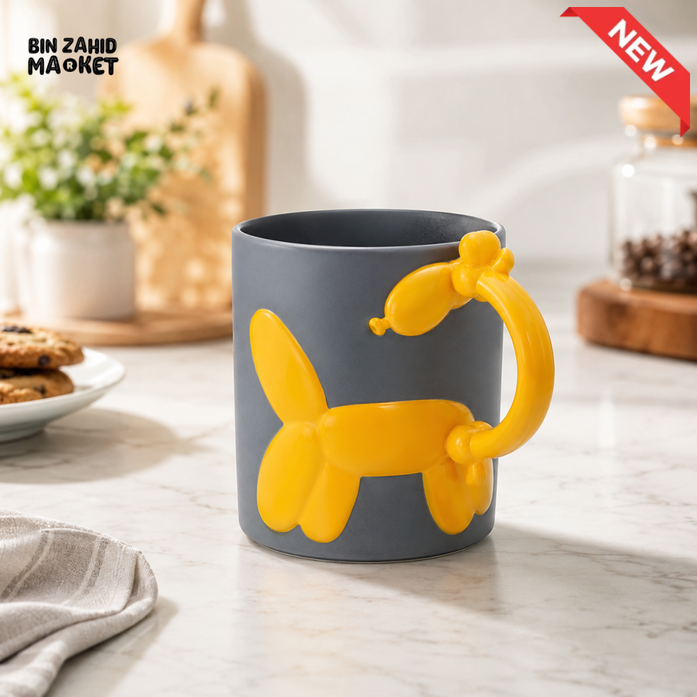 ZIBA BALLOON DOG CERAMIC COFFEE MUG