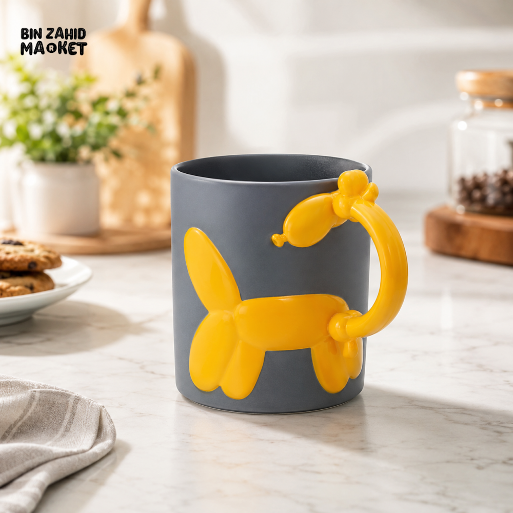 ZIBA BALLOON DOG CERAMIC COFFEE MUG
