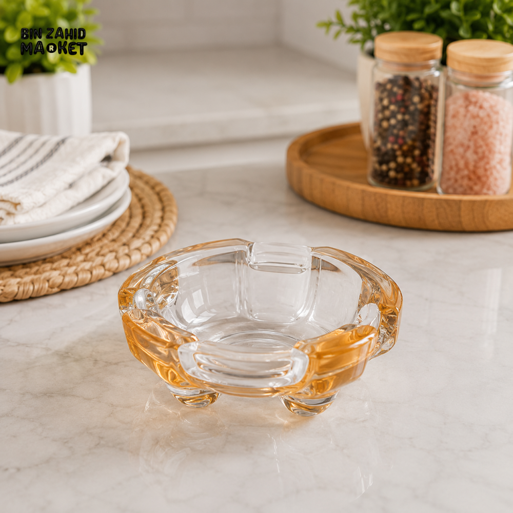 ZIBA GLASS ASHTRAY