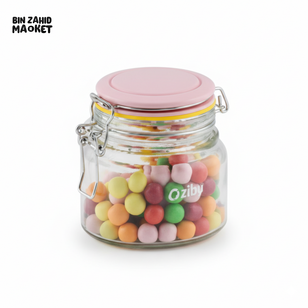 ZIBA JAR RAINBOW OVAL LATCH SIZE 5 - 11077 Ziba - Food Jars & Containers