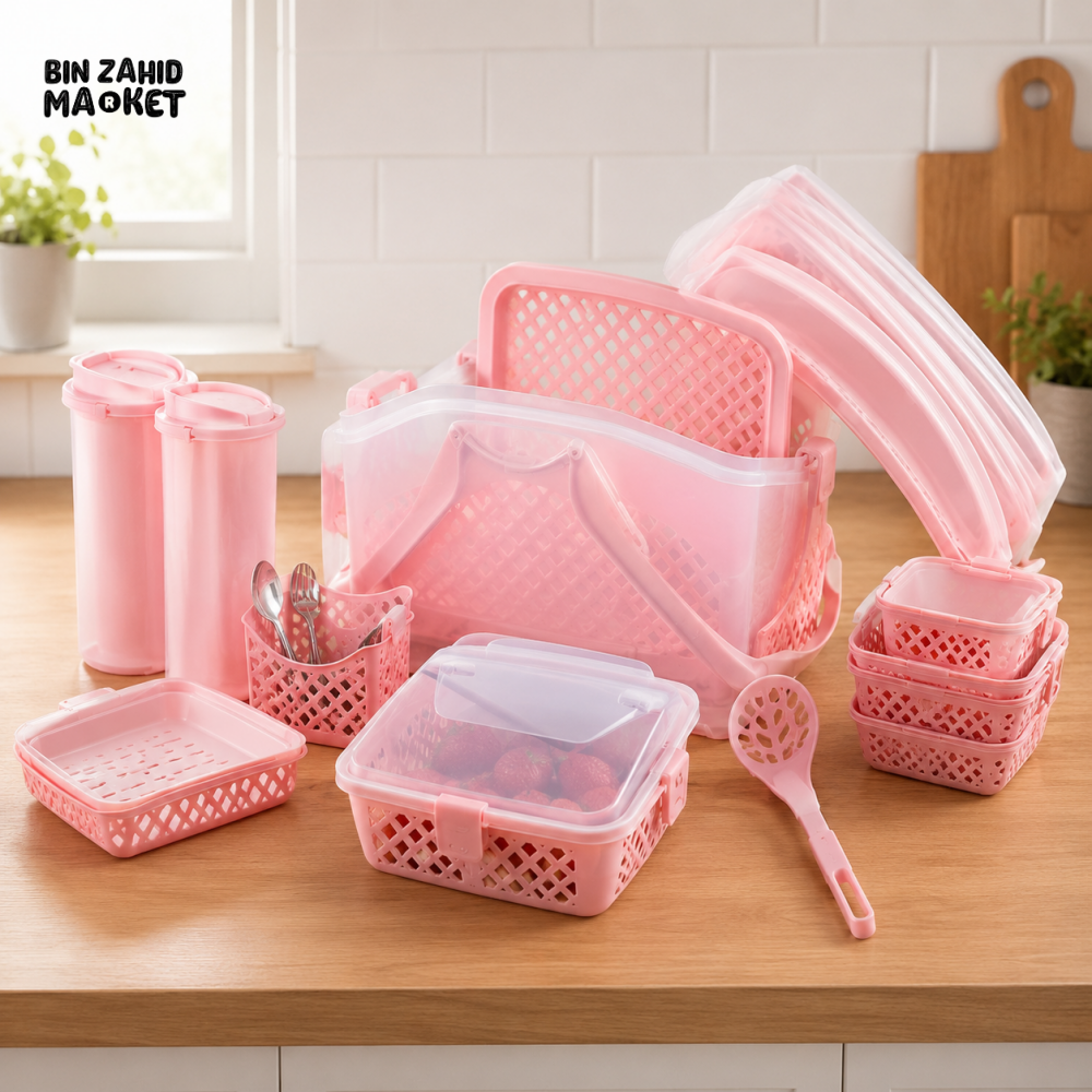 ZIBA MULTIPURPOSE KITCHEN ORGANIZER SET - 72 PIECE SET