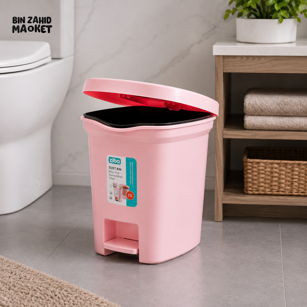 ZIBA PEDAL DUST BIN WITH SOFT CLOSE LID