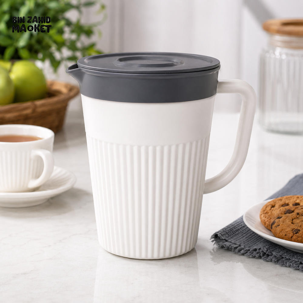 ZIBA PLASTIC PITCHER WITH LID - 2000 ML