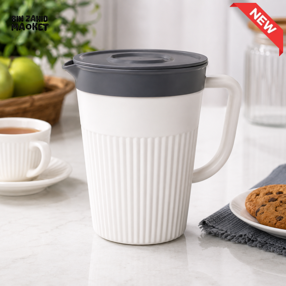ZIBA PLASTIC PITCHER WITH LID - 2000 ML
