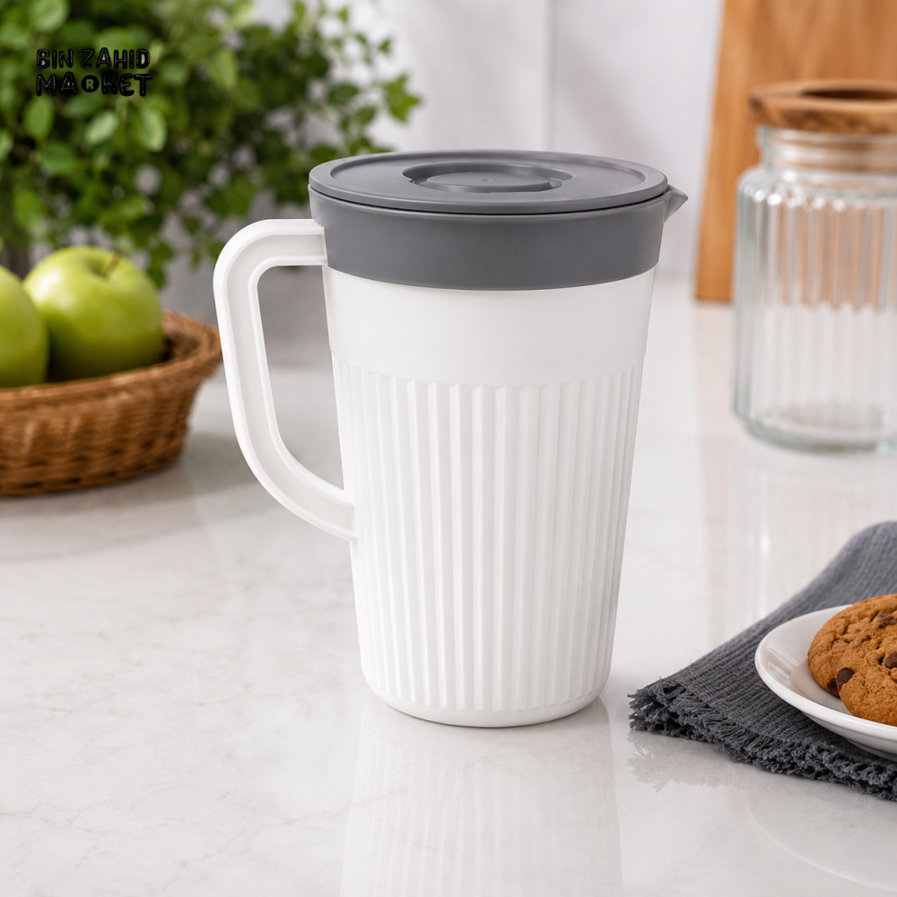 ZIBA PLASTIC WATER JUG WITH LID - 1500 ML