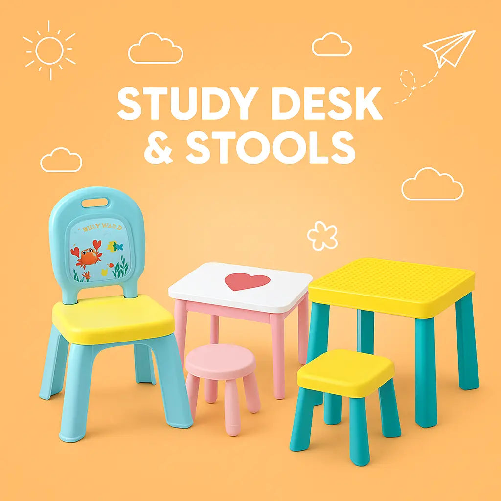 Study Desk & Stools