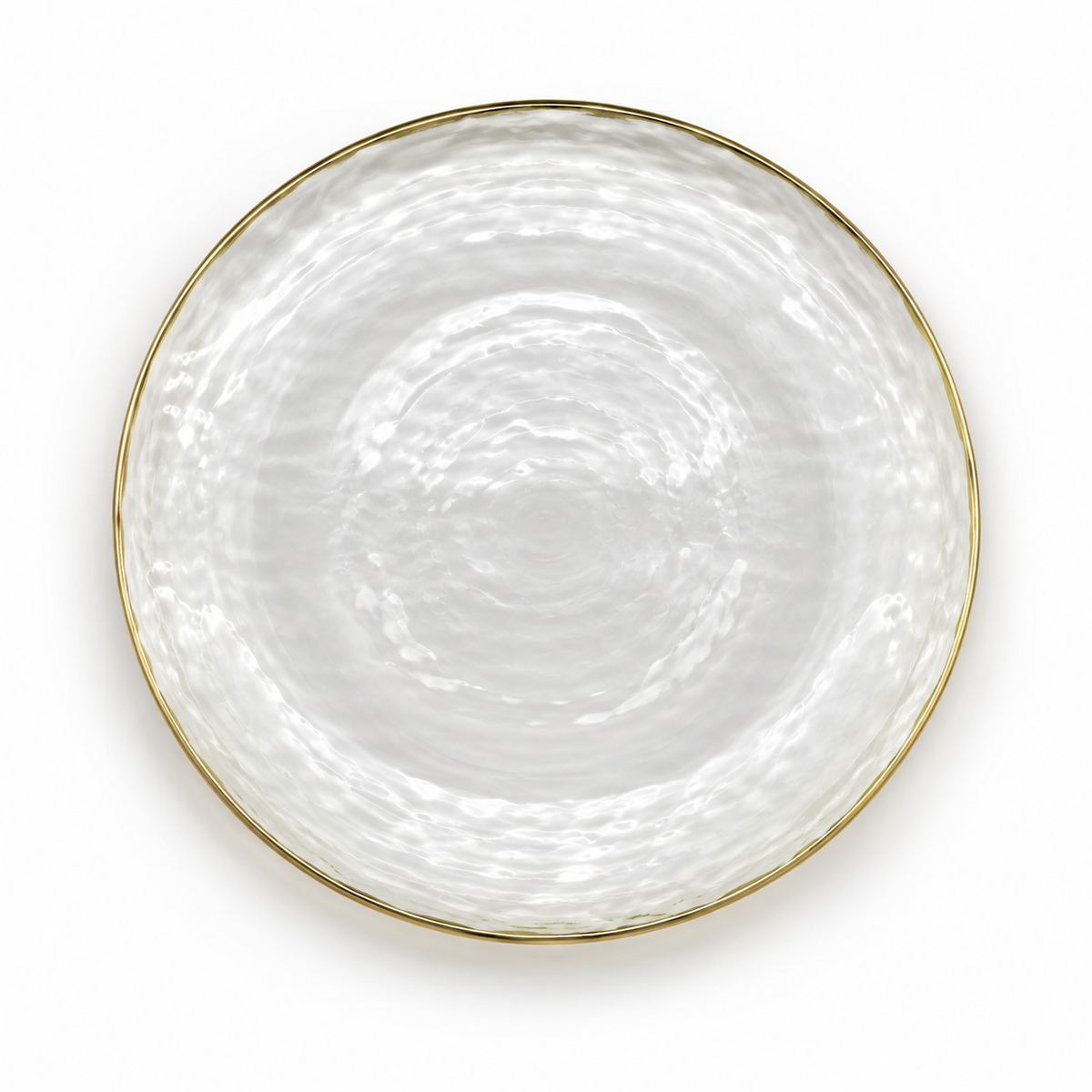 Danny Home Textured Gold Rim Plate - 10.5 Inches