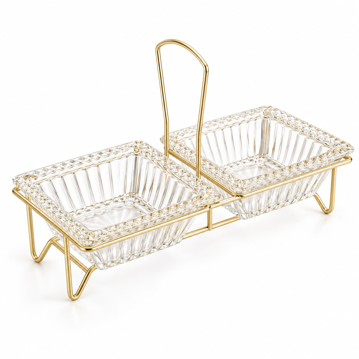 Danny Home Twin Serving Bowls With Stand - 250 ml