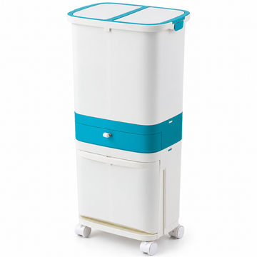 2 Layer Waste Sorting Bin – 42 Liter