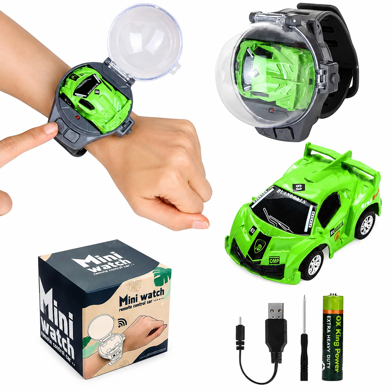 MINI WATCH REMOTE CONTROL RACING CAR