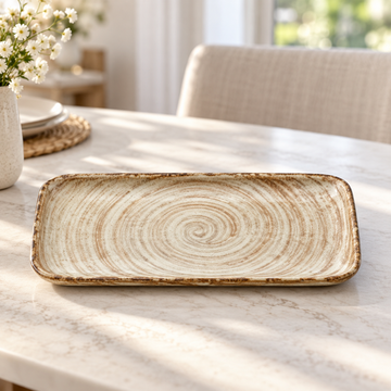 DANNY HOME SPIRAL PATTERN TRAY - 7 INCHES