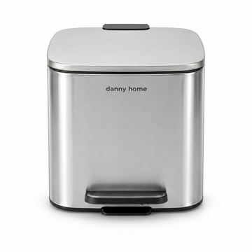 DANNY HOME SILVER PEDAL TRASH BIN - 6 Litre