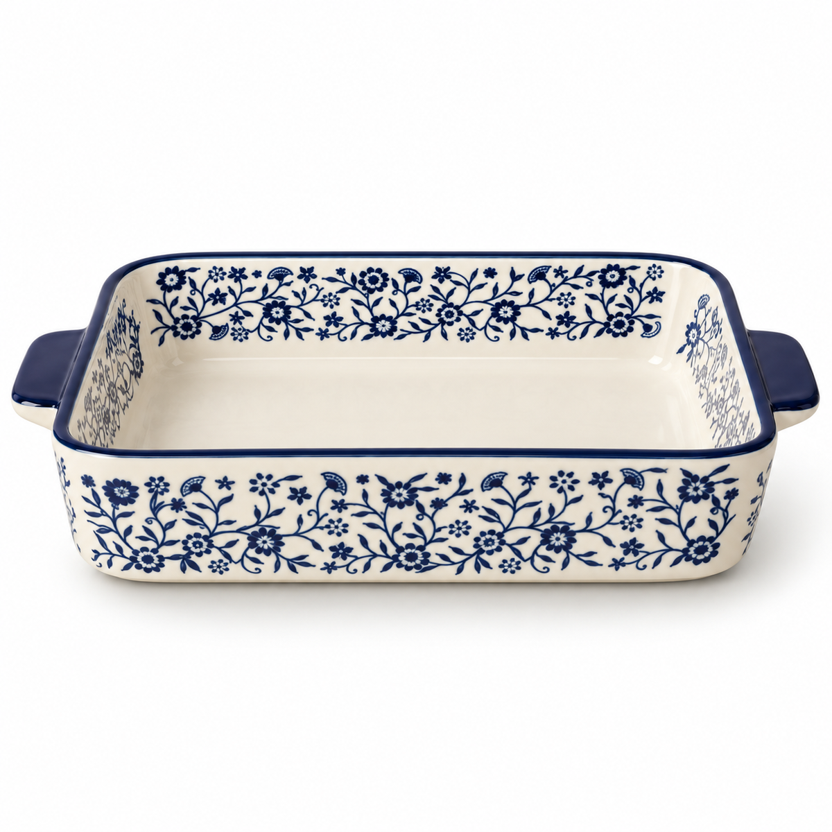 Danny Home Floral Serving Dish - 12 Inches