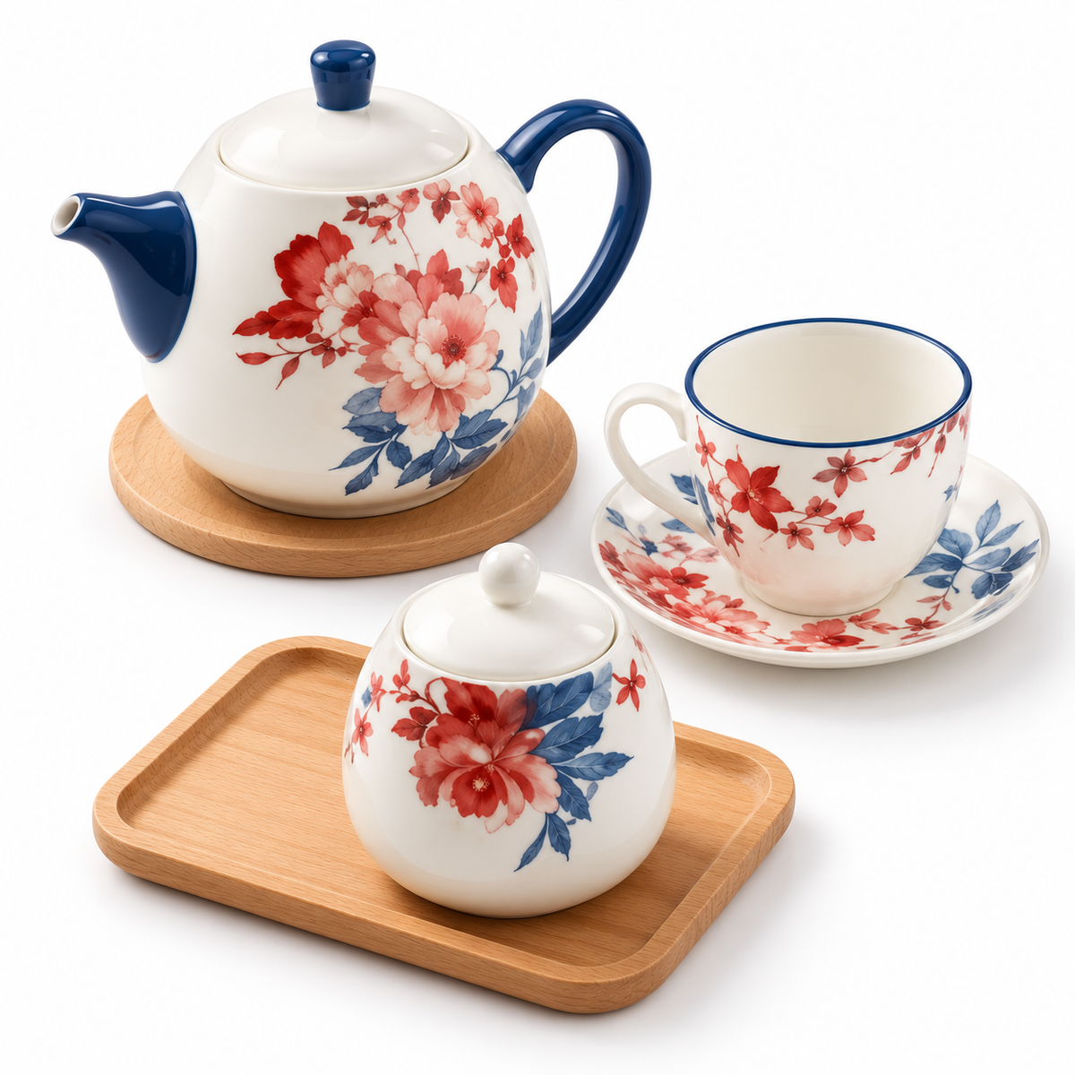 Danny Home 16 Piece Floral Tea Set