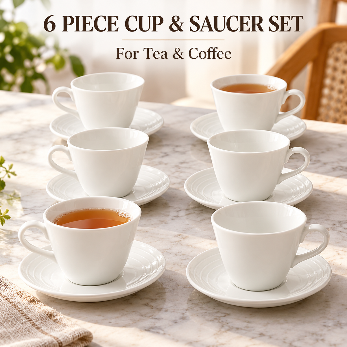 DANNY HOME 6 PIECE CUP & SAUCER SET
