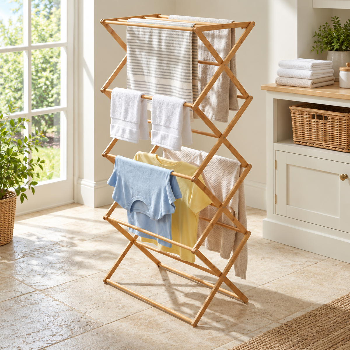 Folding Clothes Drying Rack