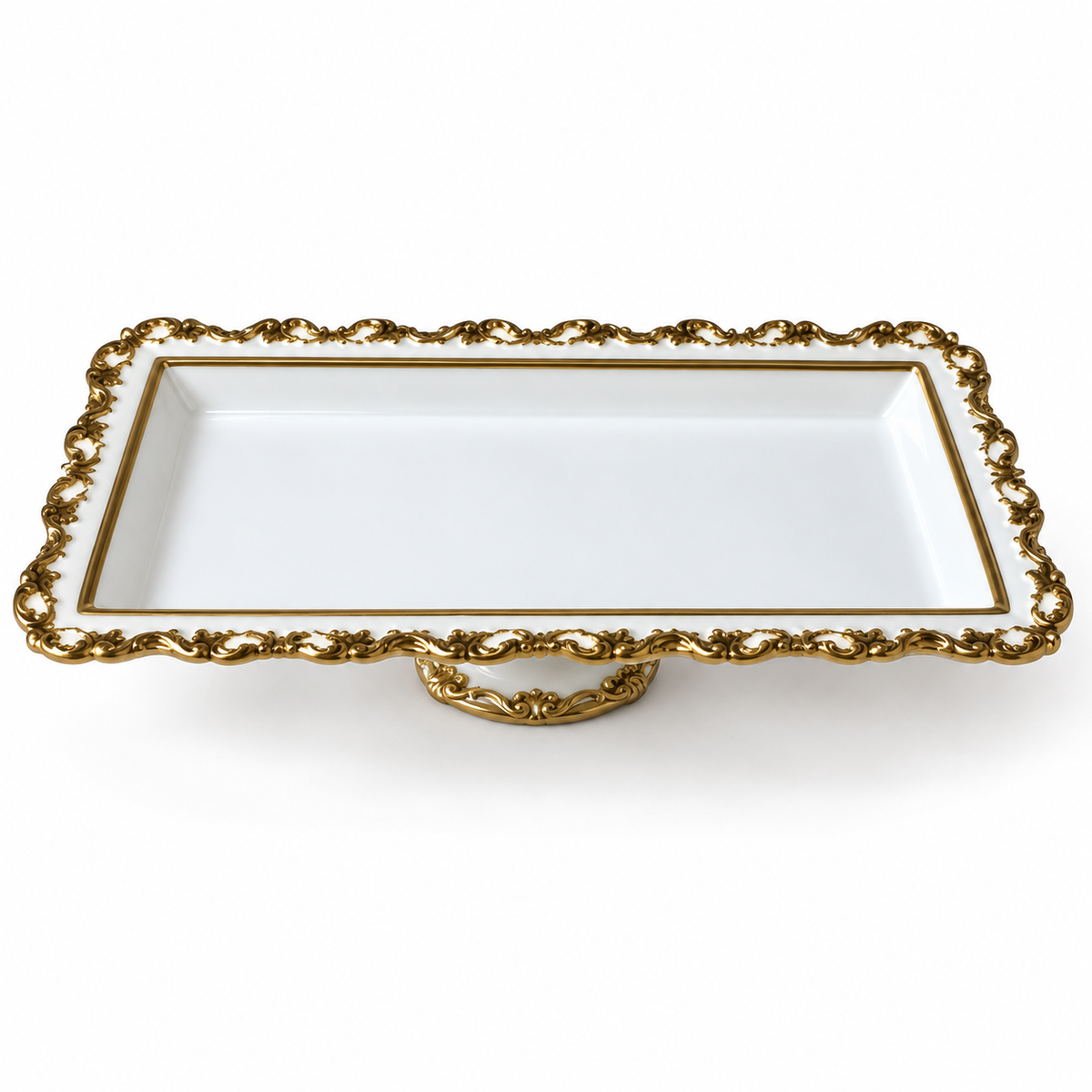 Danny Home rectangular pedestal platter