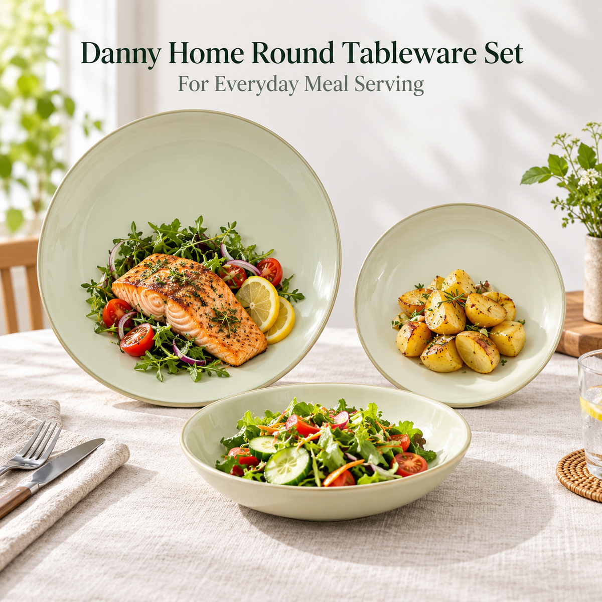 Danny Home 18 Piece Round Tableware Set