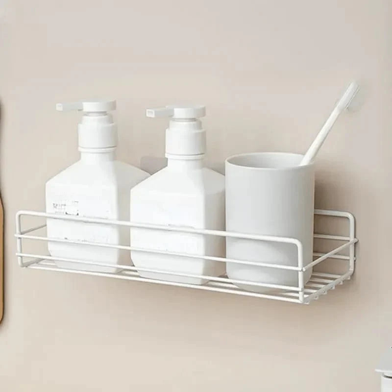 WASHROOM METAL STAND - RECTANGLE White